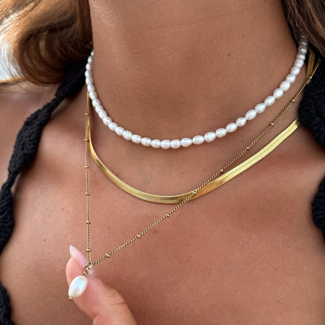 Mix Colar Maira Banhado em Ouro 18K