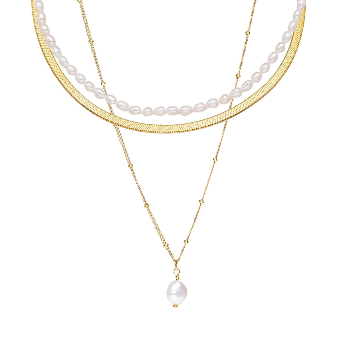 Mix Colar Maira Banhado em Ouro 18K