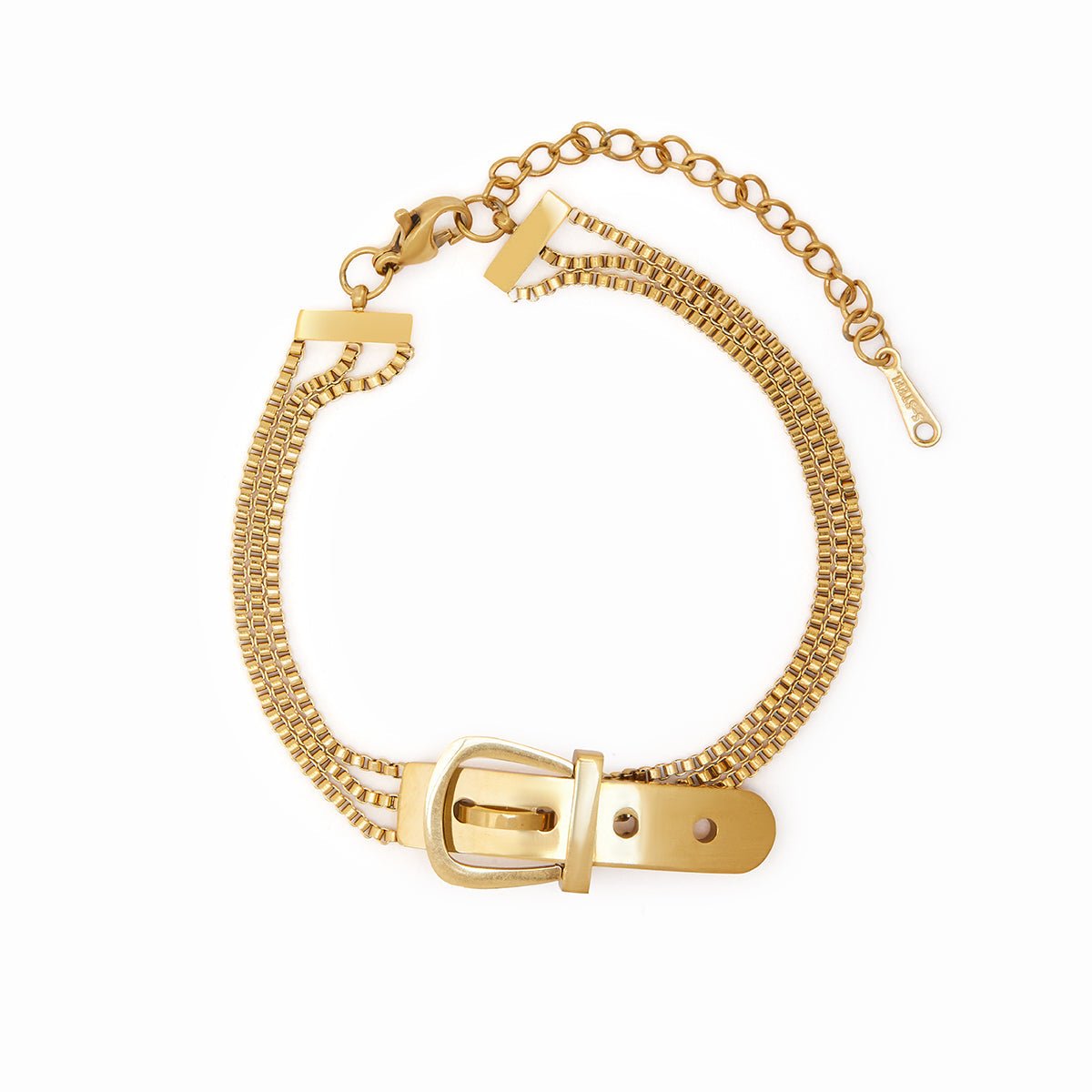 Pulseira Fivela Cintia Banhado em Ouro 18K