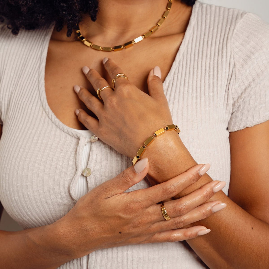 Pulseira Manuela Banhado em Ouro 18K