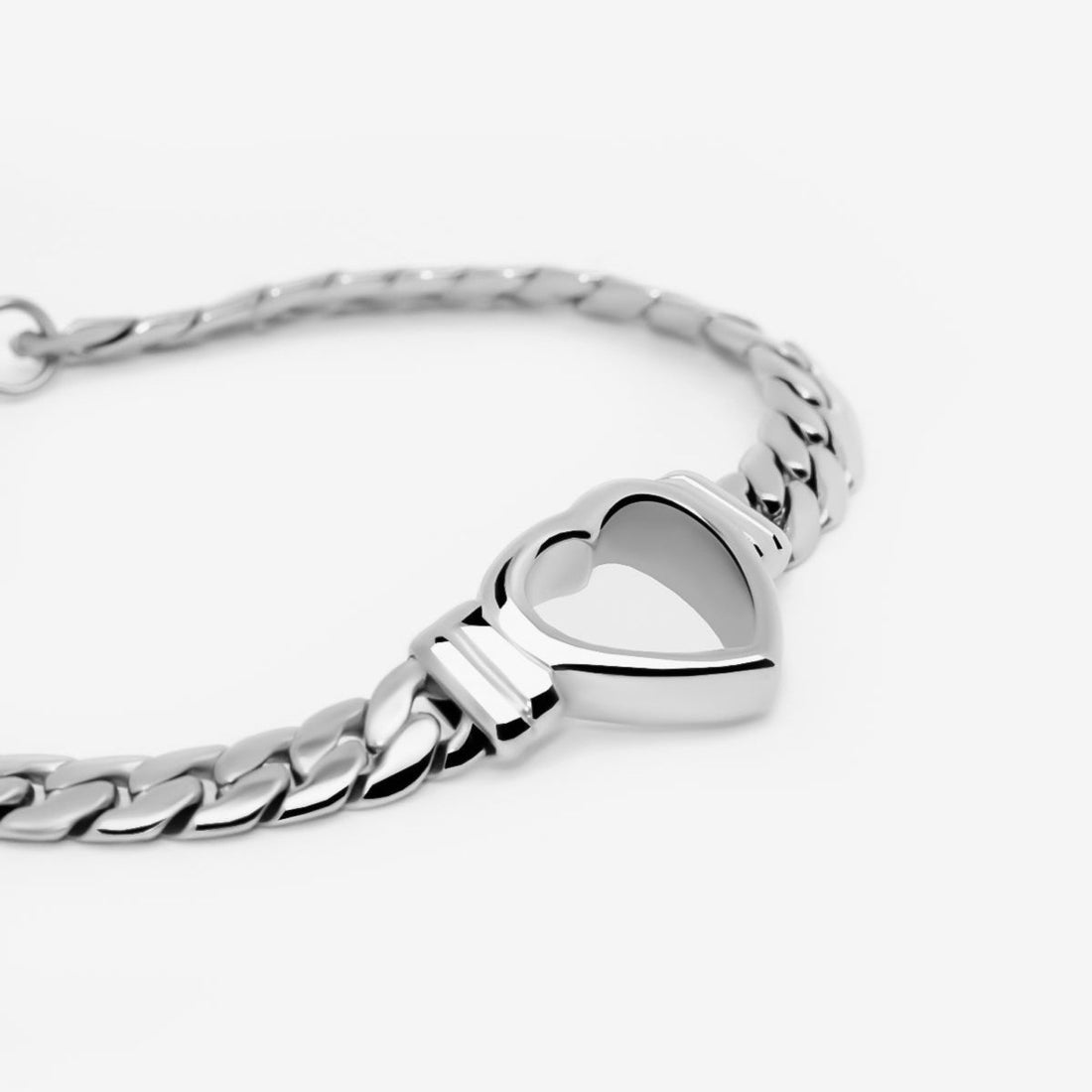 Pulseira Coração Valentinna Prata