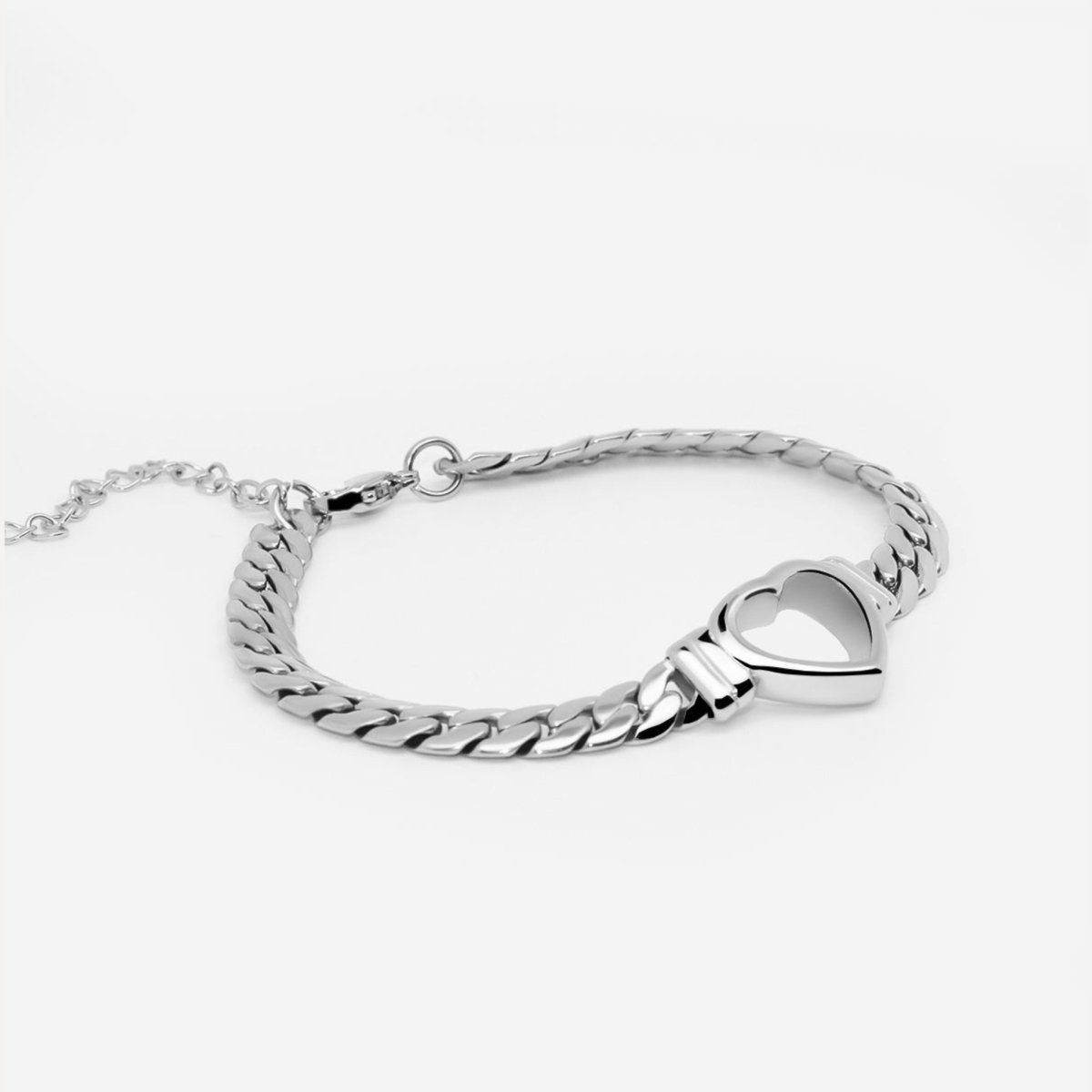 Pulseira Coração Valentinna Prata