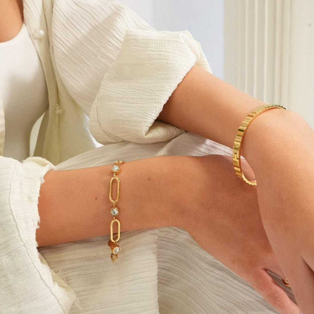 Pulseira Hera Banhada em Ouro 18K