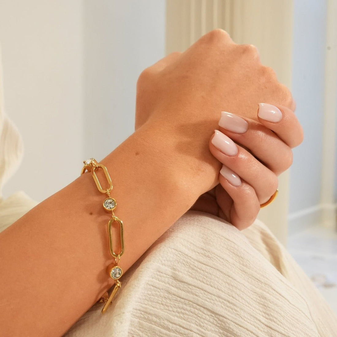 Pulseira Hera Banhada em Ouro 18K