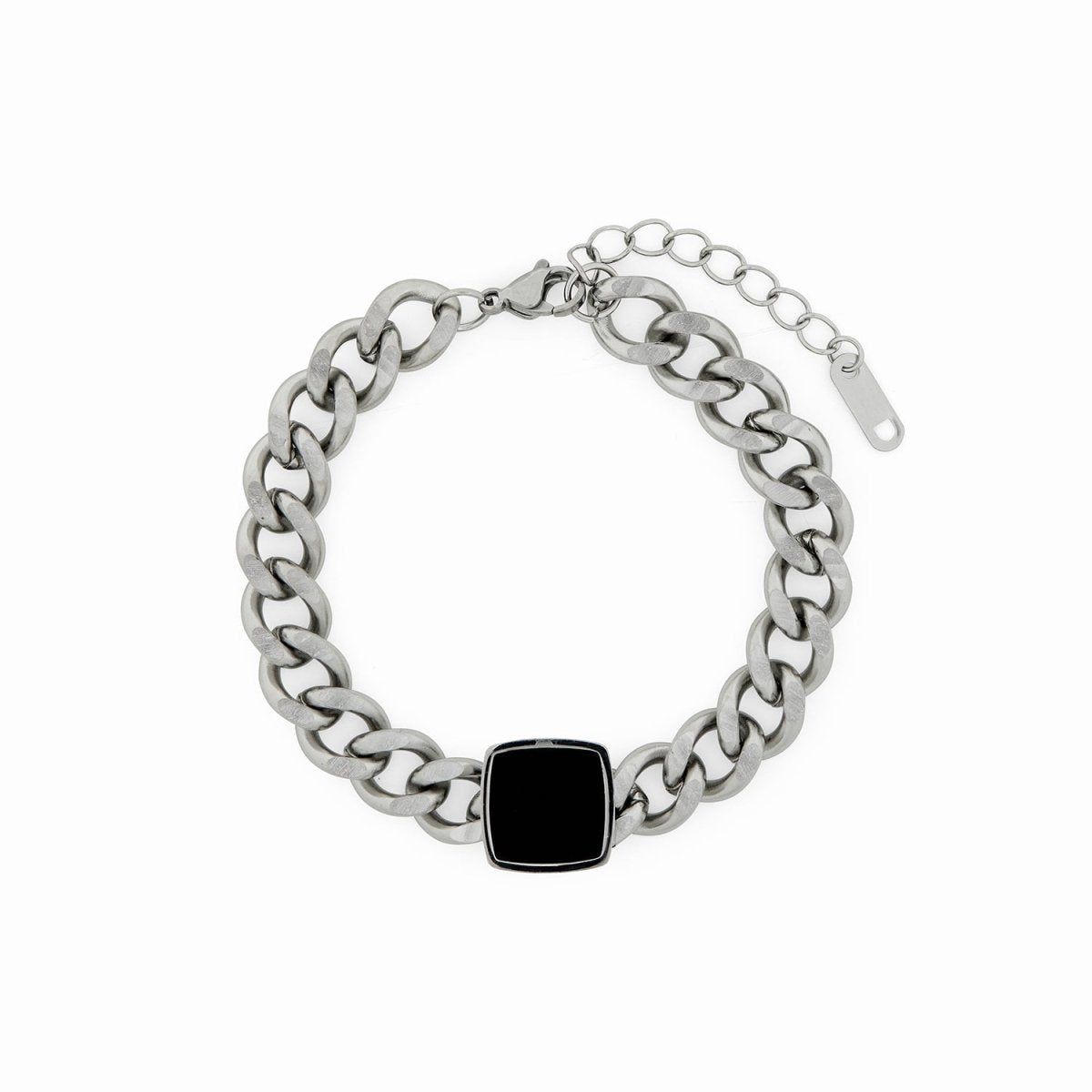 Pulseira Ônix Prata