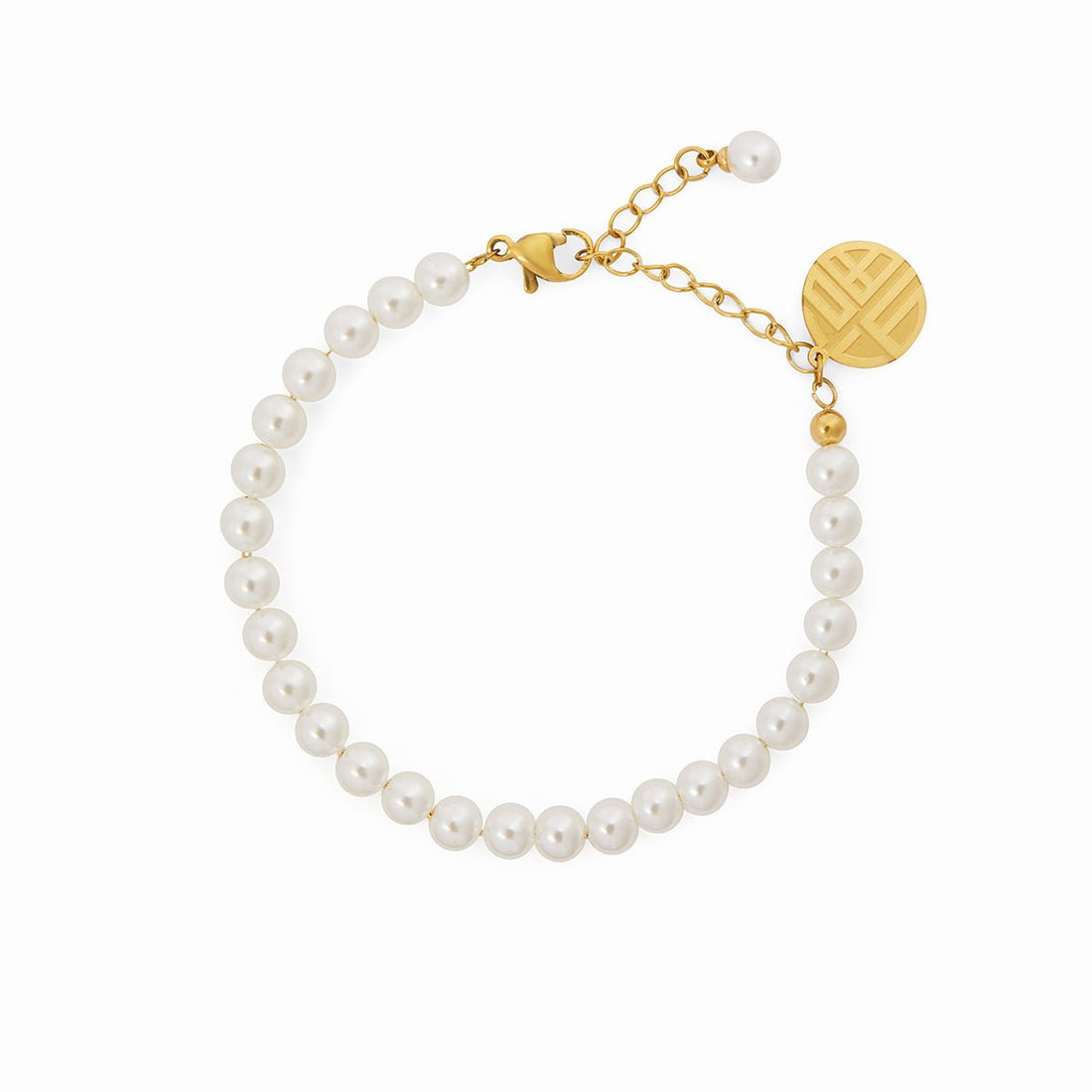 Pulseira Pérolas Bianca Banhada em Ouro 18K