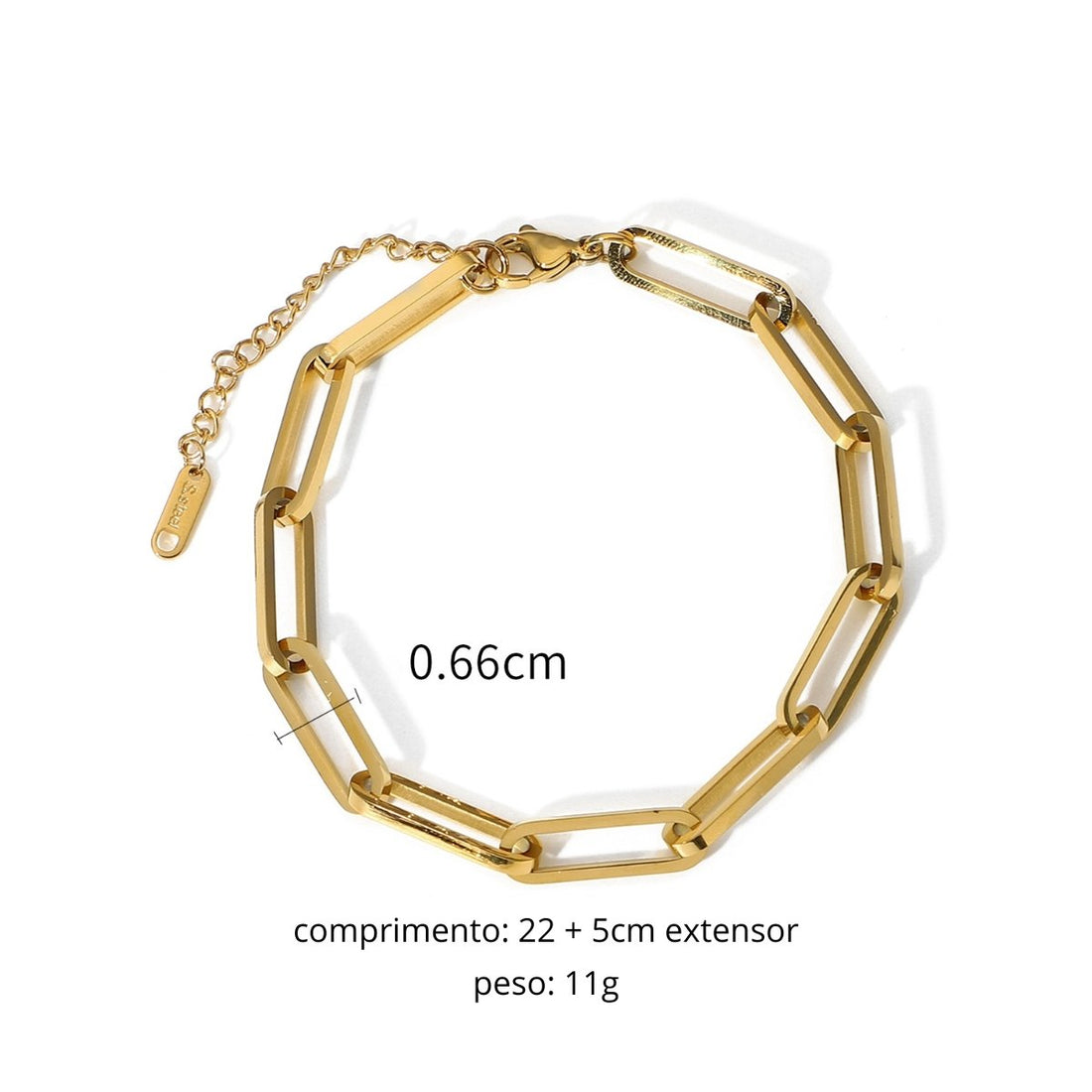 Pulseira Elos Viviane Banhado em Ouro 18K