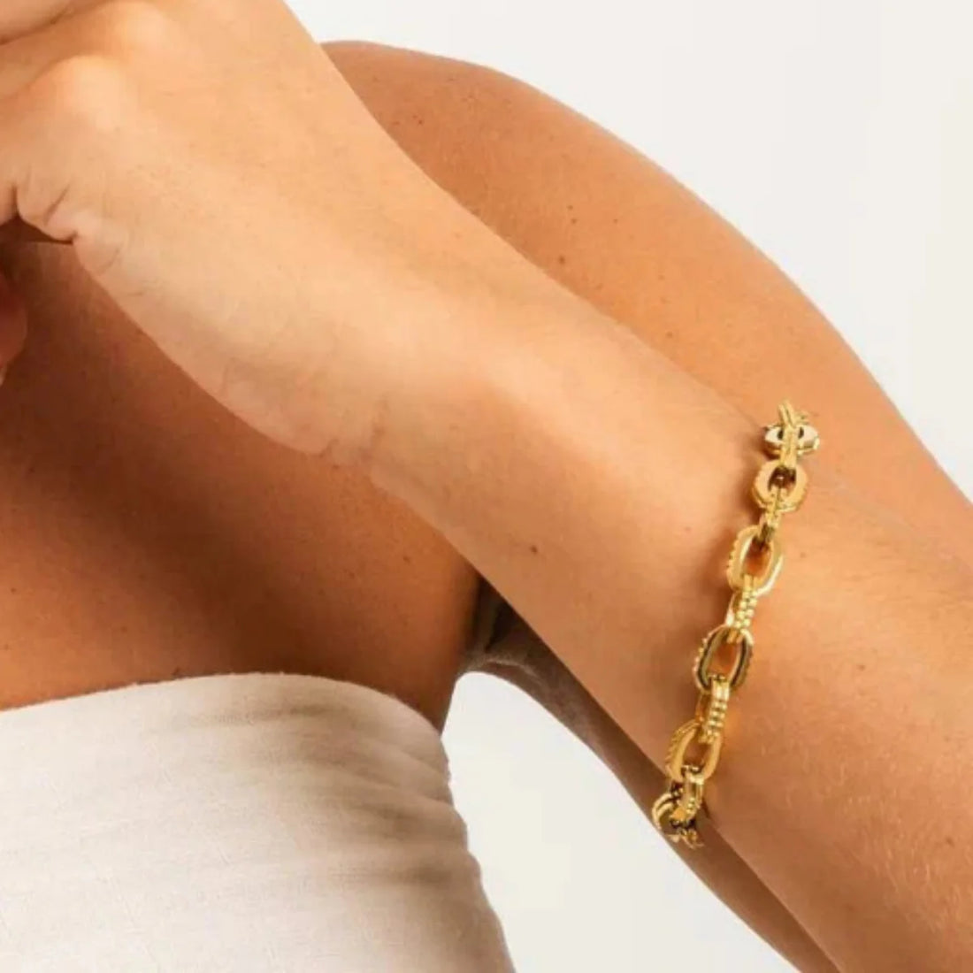 Pulseira Elos Benice Banhado em Ouro 18K