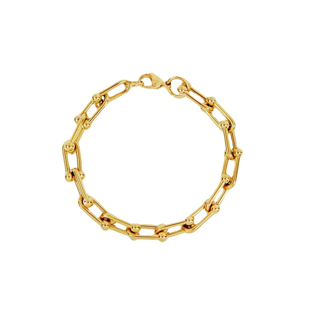 Pulseira Elos Entrelaçados Isadora Banhado em Ouro 18K
