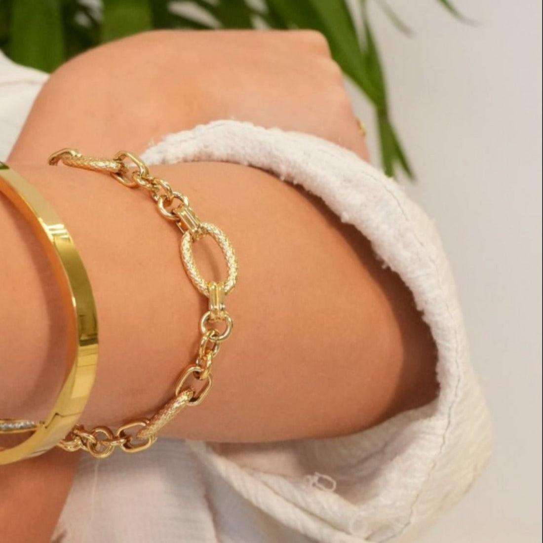 Pulseira Marie Banhada em Ouro 18K