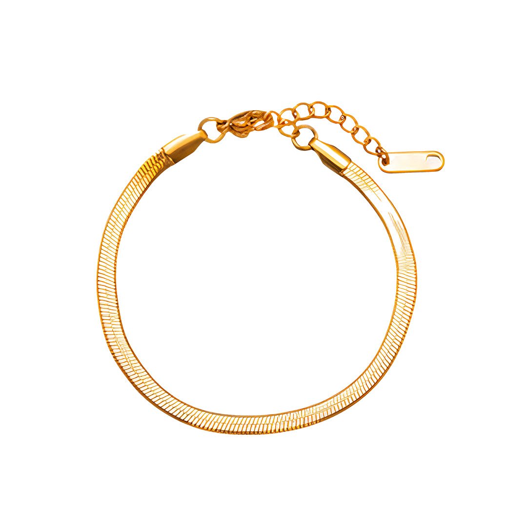 Pulseira Malha Celestine Banhado em Ouro 18K