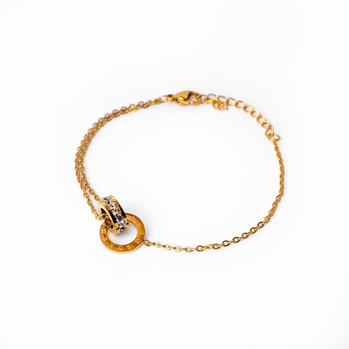 Pulseira Zircônia Eleonora Banhado em Ouro 18K