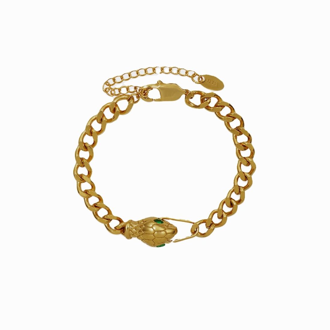 Pulseira Cobra Valisse Banhado em Ouro 18K