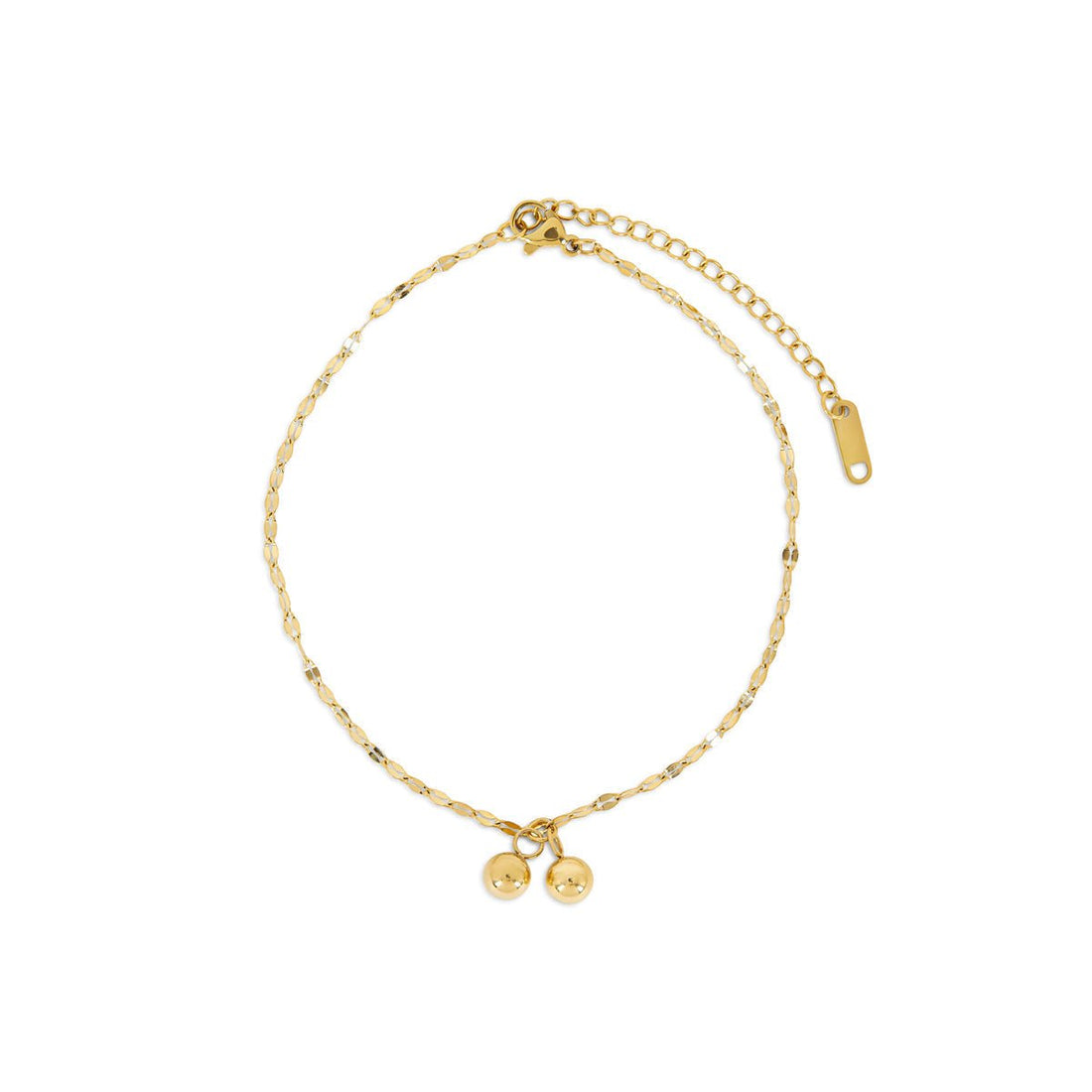 Tornozeleira Lina Banhado em Ouro 18K